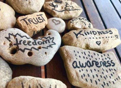 pierres attitudes pleine conscience